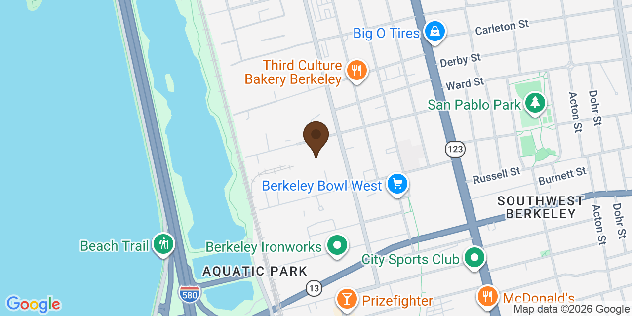 Map showing The Berkeley Alembic