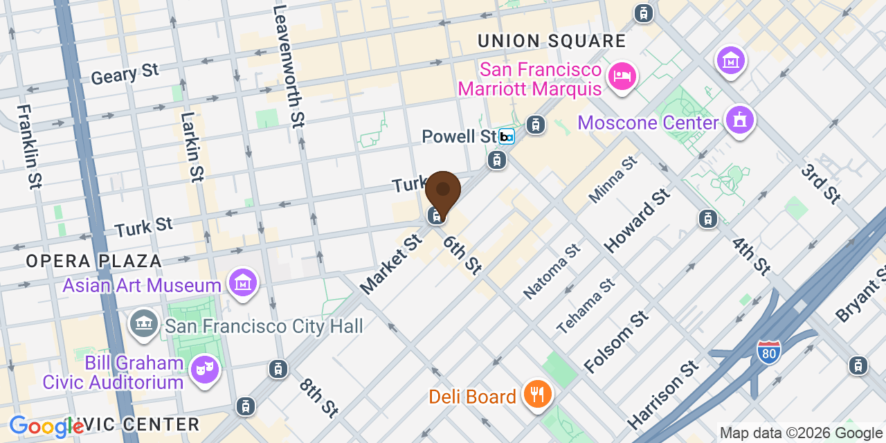 Map showing Frontier Tower